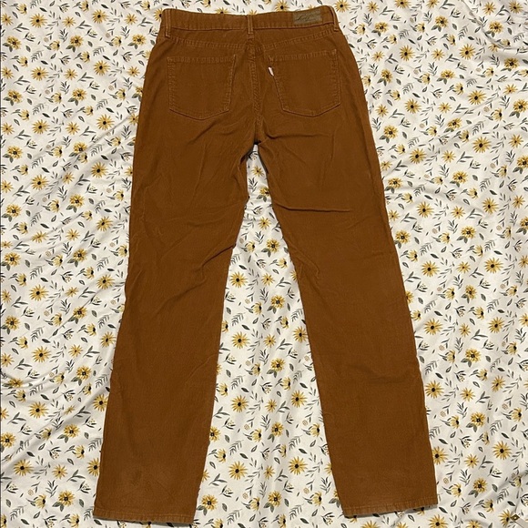 Levi's Women's Copper Demi Curve Straight Leg Corduroy Jeans - Picture 5 of 7